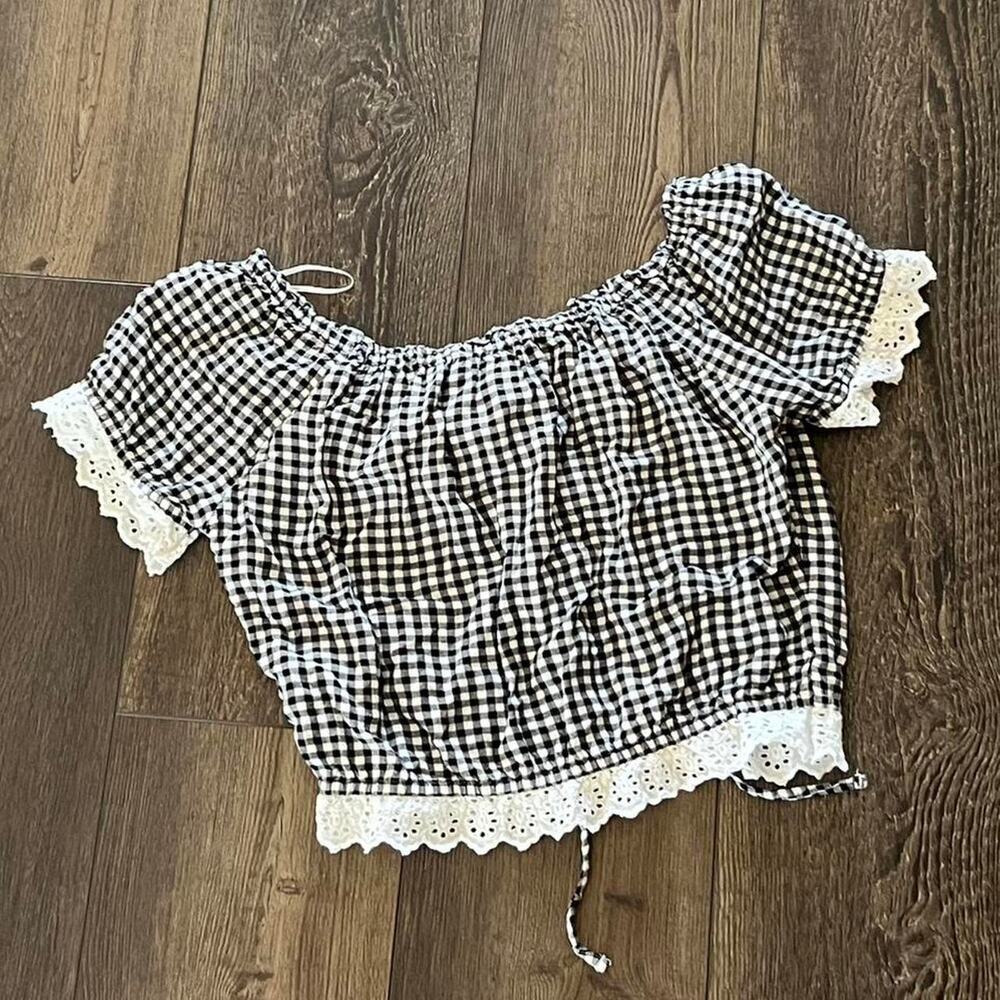 Hollister black white gingham - Picture 4 of 4